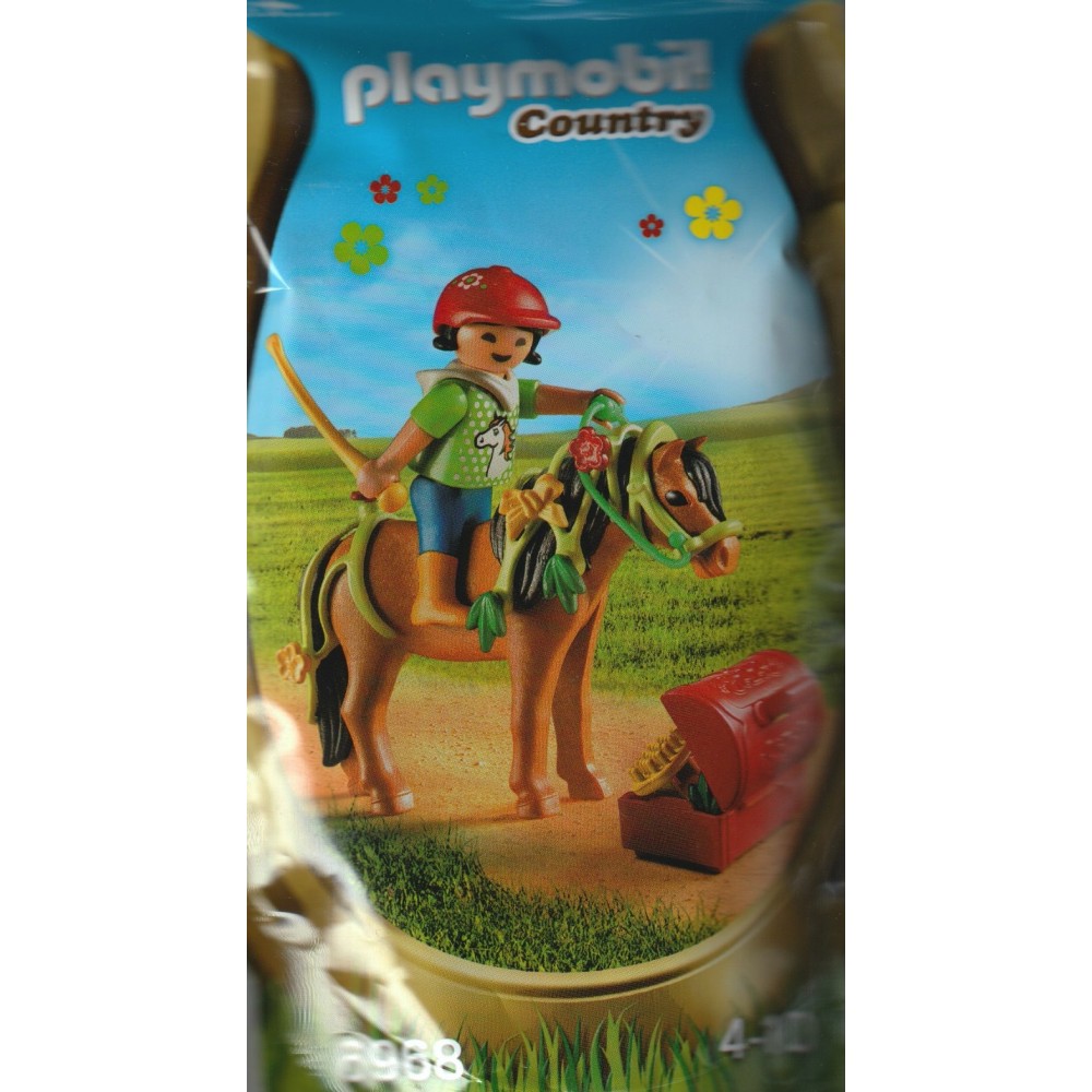 PLAYMOBIL COUNTRY 6968 PONY CON FIORI