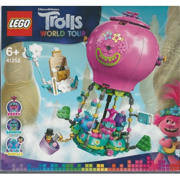 LEGO TROLLS WORLD TOUR DREAMWORKS 41252 AVVENTURA IN MONGOLFIERA DI POPPY