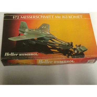 modellino in plastica HELLER HUMBOROL 80237 MESSERSCHMITT ME 163 KOMET scala 1: 72 nuovo in scatola  aperta e danneggiata