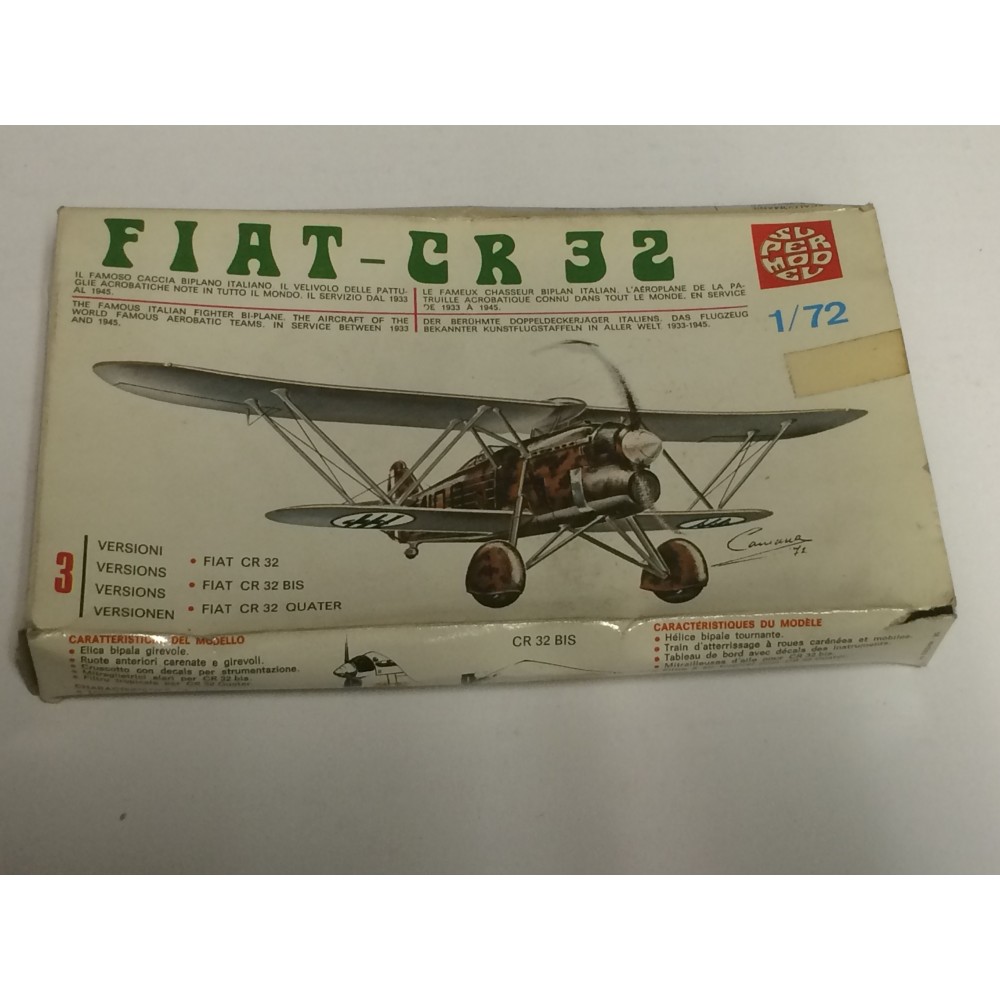 plastic model kit scale 1 : 72  SUPERMODEL 10-001 FIAT G55 " CENTAURO "  new in open and damaged box