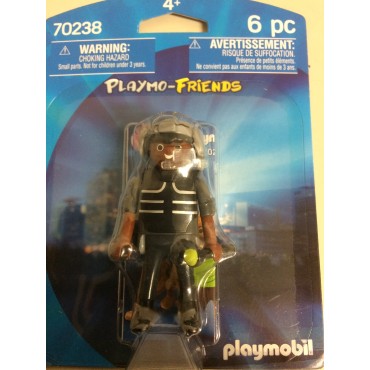 PLAYMOBIL PLAYMO FRIENDS FIGURE 70238 POLIZIOTTO DELL'UNITA' SPECIALE