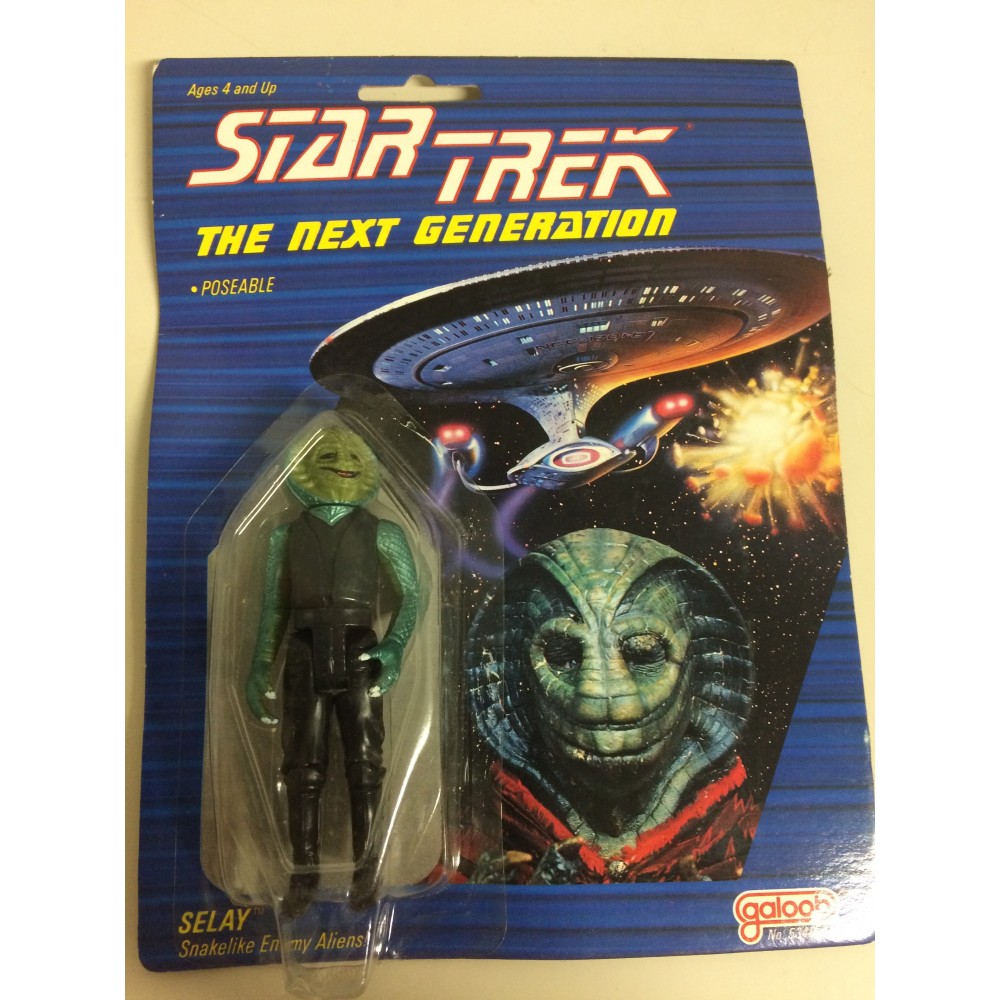 STAR TREK THE NEXT GENERATION ACTION FIGURE  3.75 " - 9 cm SELAY SNAKELIKE ENEMY ALIENS Galoob n° 5340