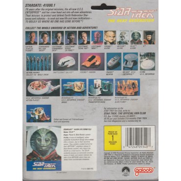 STAR TREK THE NEXT GENERATION ACTION FIGURE  3.75 " - 9 cm SELAY SNAKELIKE ENEMY ALIENS Galoob n° 5340