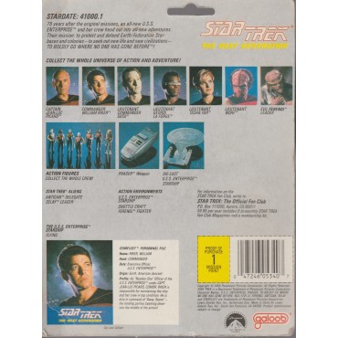 STAR TREK THE NEXT GENERATION ACTION FIGURE  3.75 " - 9 cm SELAY SNAKELIKE ENEMY ALIENS Galoob n° 5340