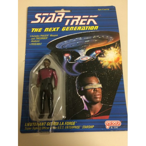 STAR TREK THE NEXT GENERATION ACTION FIGURE  3.75 " - 9 cm LIEUTENANT WORF  Galoob n° 5340