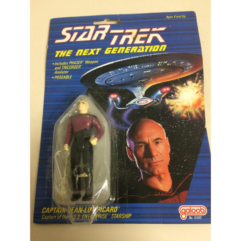 STAR TREK THE NEXT GENERATION ACTION FIGURE  3.75 " - 9 cm CAPTAIN JEAN LUC PICARD  Galoob n° 5340