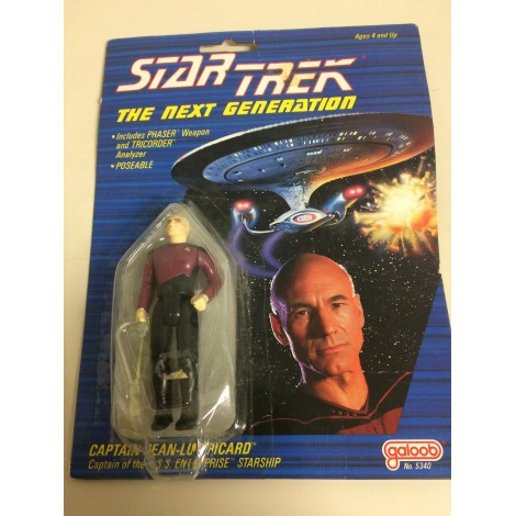 STAR TREK THE NEXT GENERATION ACTION FIGURE  3.75 " - 9 cm CAPTAIN JEAN LUC PICARD  Galoob n° 5340