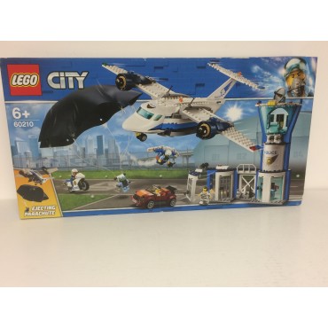 LEGO CITY 60210 scatola danneggiata BASE DELLA POLIZIA AEREA