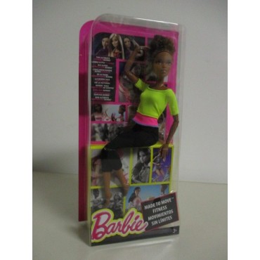 BARBIE MADE TO MOVE YELLOW TOP mattel DHL 83