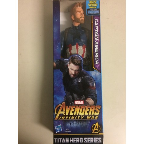 MARVEL AVENGERS  ACTION FIGURE 12 " - 30 cm CAPTAIN AMERICA HASBRO E142 TITAN HERO SERIES