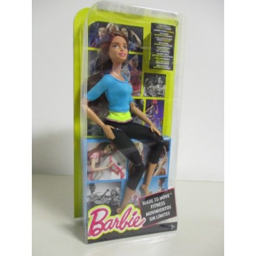 BARBIE MADE TO MOVE BLUE   TOP mattel DYJ 08