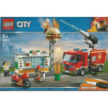 LEGO CITY 60214 damaged box  BURGER BAR FIRE RESCUE