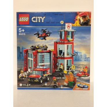 LEGO CITY 60215 scatola danneggiata CASERMA DEI POMPIERI