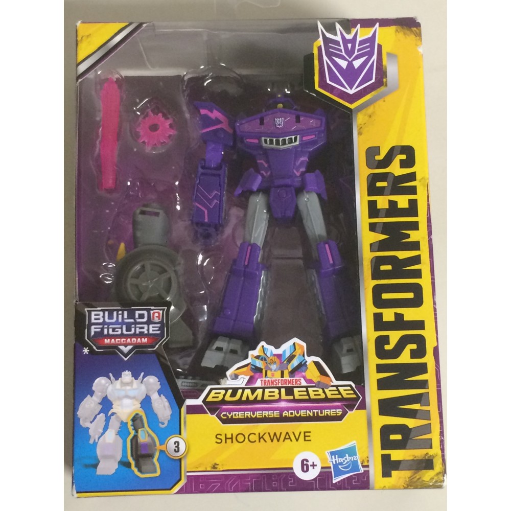 SHOCKWAVE TRANSFORMERS DELUXE CLASS 6" ACTION FIGURE CYBERVERSE ADVENTURES Hasbro E7098