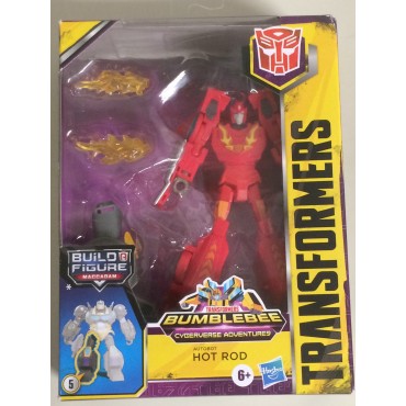 AUTOBOT HOT ROD TRANSFORMERS DELUXE CLASS 15 cm ACTION FIGURE CYBERVERSE ADVENTURES Hasbro E7101