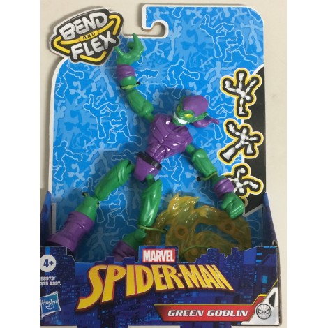 MARVEL SPIDER MAN BEND AND FLEX  GHOST SPIDER 15 cm ACTION FIGURE E7688 Hasbro