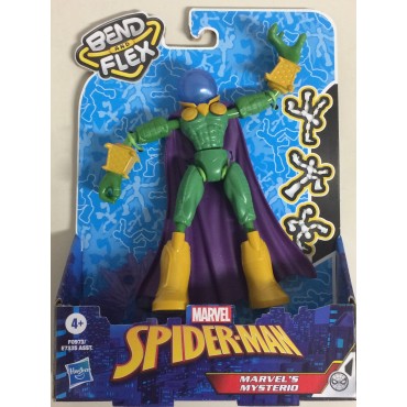 MARVEL SPIDER MAN BEND AND FLEX  MARVEL'S MYSTERIO 15 cm ACTION FIGURE F0973   Hasbro