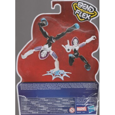 MARVEL SPIDER MAN BEND AND FLEX  GHOST SPIDER 15 cm ACTION FIGURE E7688 Hasbro