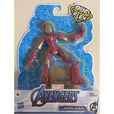 MARVEL AVENGERS  BEND AND FLEX  IRON MAN 15 cm ACTION FIGURE E7870  Hasbro