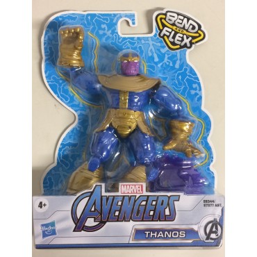 MARVEL AVENGERS  BEND AND FLEX  THANOS 15 cm ACTION FIGURE E8344  Hasbro