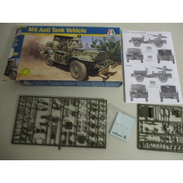 modellino in plastica da assemblare ITALERI 7025 M6 ANTI TANK VEHICLE scala 1: 72 nuovo in scatola aperta