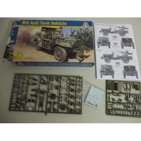 modellino in plastica da assemblare ITALERI 7025 M6 ANTI TANK VEHICLE scala 1: 72 nuovo in scatola aperta