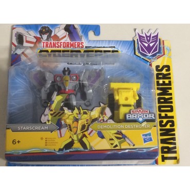 TRANSFORMERS 4" ACTION FIGURE STARSCREAM - DEMOLITION DESTROYER spark Armor Hasbro E4298