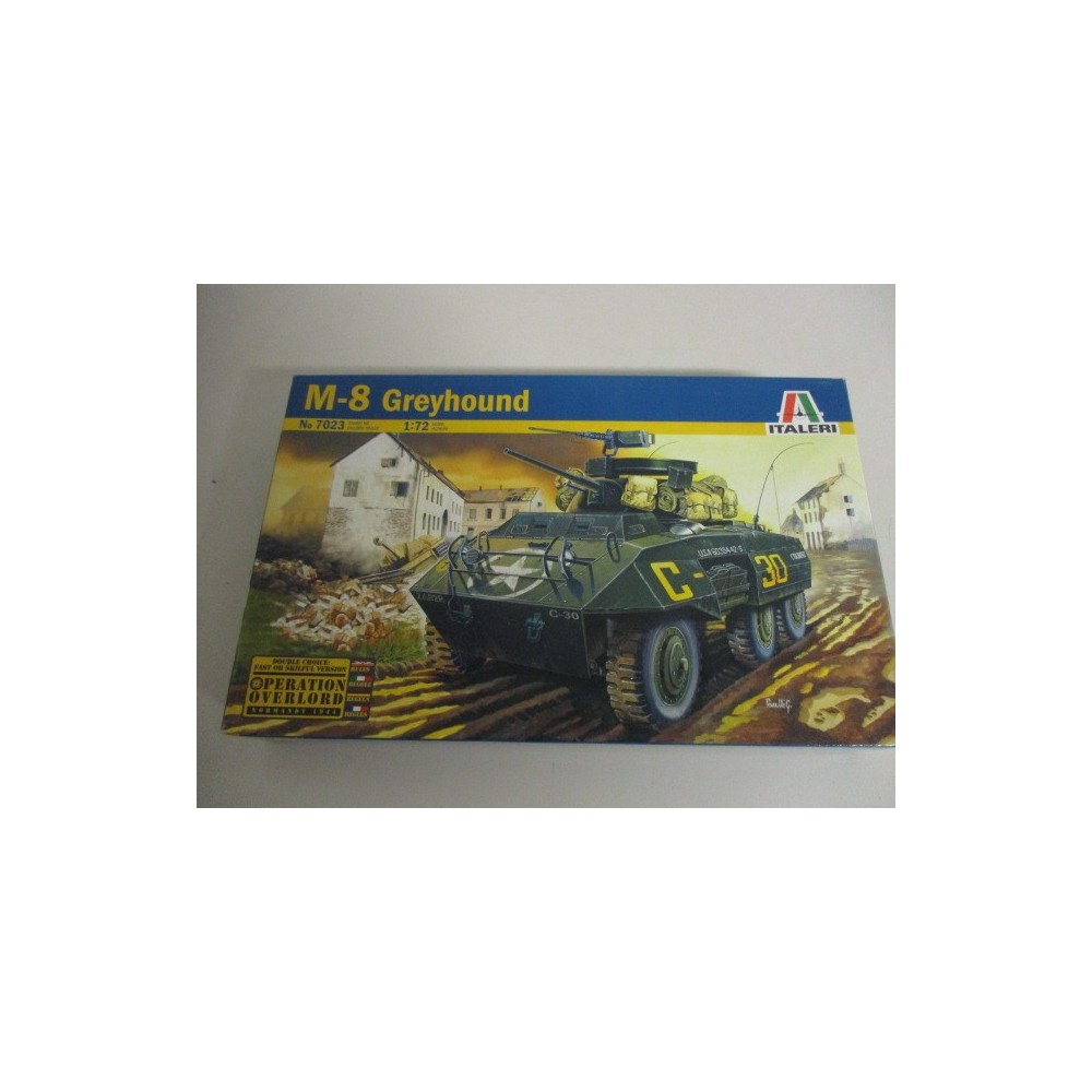 modellino in plastica da assemblare ITALERI 7023 M-8 GREYHOUND scala 1: 72 nuovo in scatola aperta