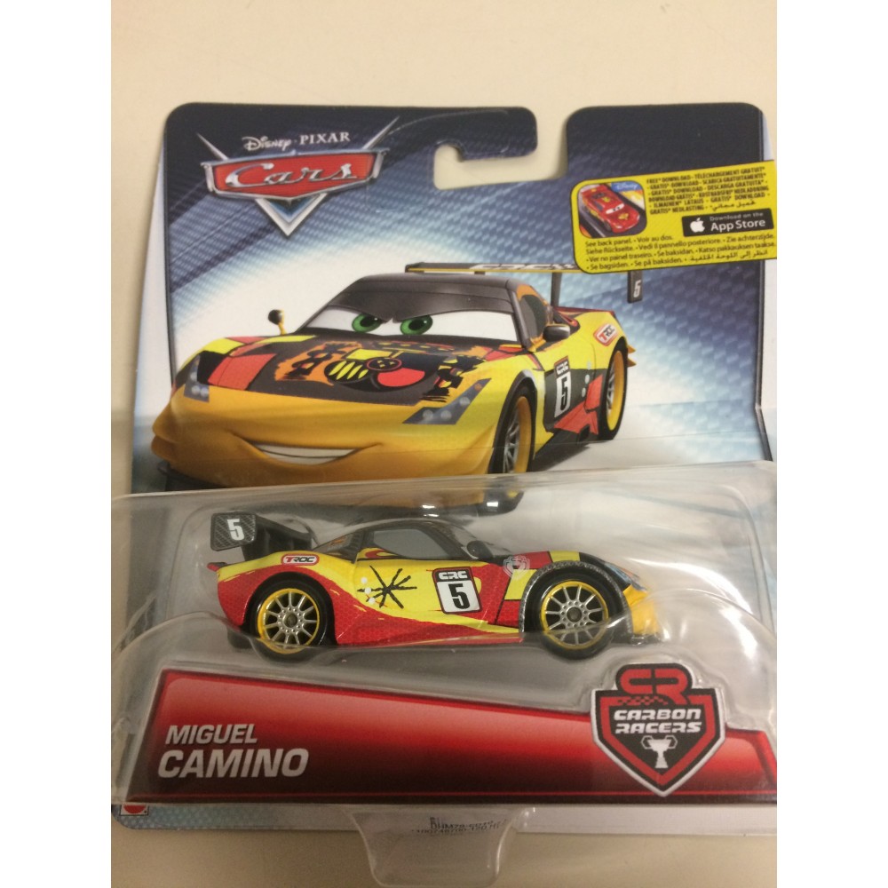 DISNEY PIXAR CARS MAX / SEBASTIAN SCHNELL - CARBON RACERS DIE CAST 1:55 SCALE VEHICLE Mattel DHM77