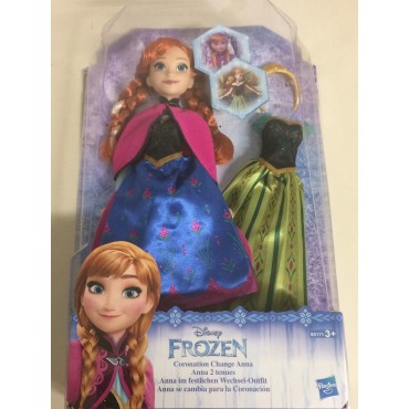 DISNEY PRINCESS  CRYSTAL GLOW  ANNA - FROZEN 12" doll Hasbro B6164