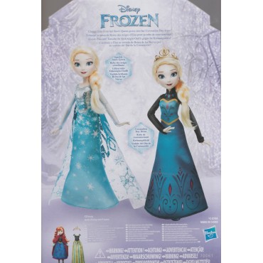 DISNEY PRINCESS  CORONATION CHANGE ANNA - FROZEN 12" doll Hasbro B5171