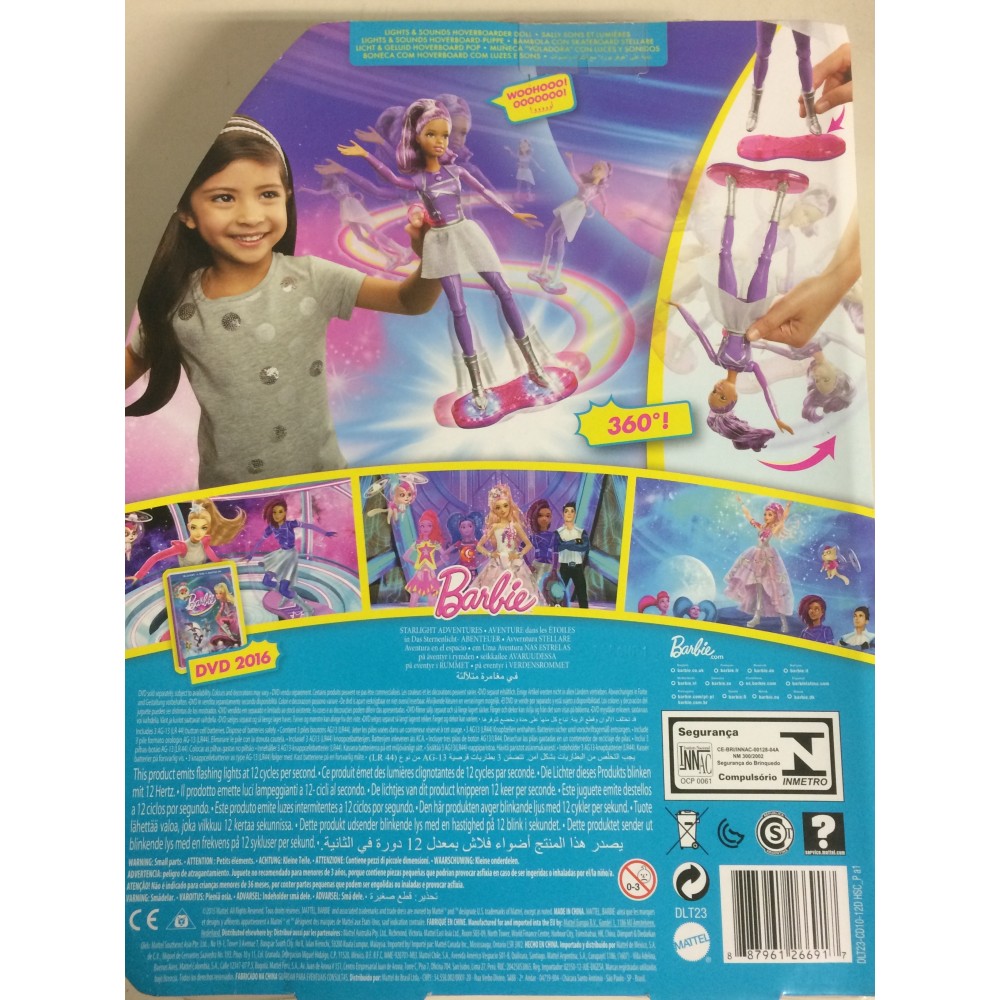 Skrøbelig Biskop lukker BARBIE LIGHTS & SOUND HOVERBOARDER DOLL 12" doll Mattel DLT 23