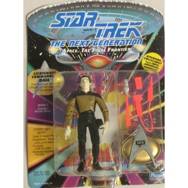 STAR TREK 5" - 12 CM ACTION FIGURE LIEUTENANT DATA Playmates 6012 damaged package