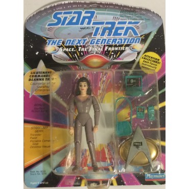 STAR TREK 5" - 12 CM ACTION FIGURE DEANNA TROI Playmates 6016 damaged package