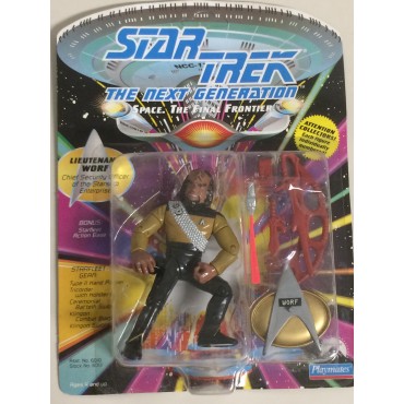 STAR TREK 5" - 12 CM ACTION FIGURE LIEUTENANT WORF Playmates 6013