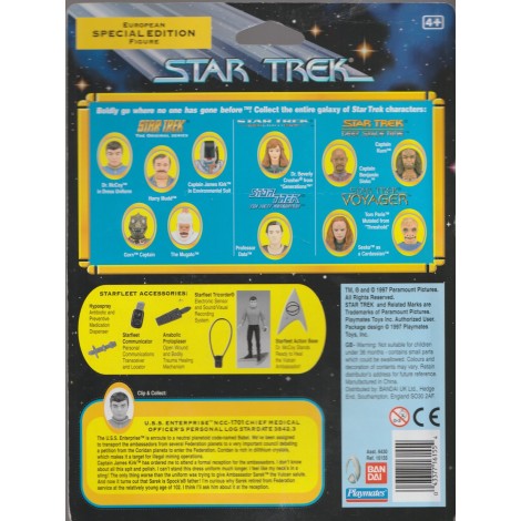STAR TREK 5" - 12 CM ACTION FIGURE LIEUTENANT WORF Playmates 6013