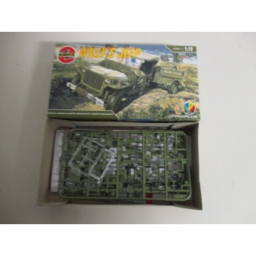 modellino in plastica da assemblare AIRFIX 01322 WILLY'S JEEP  scala 1: 72 nuovo in scatola aperta