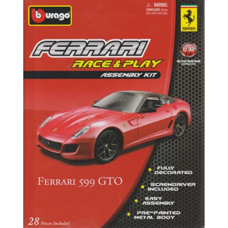 BBURAGO FERRARI SCUDERIA SPIDER 16 M  scale 1/32 die cast metal model kit race & play assembly kit