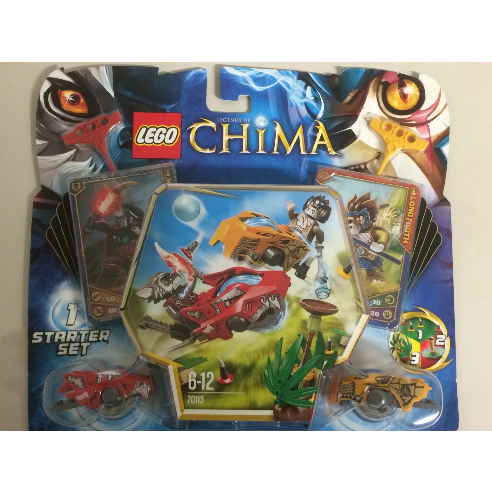 LEGO LEGENDS CHIMA 70113 STARTER SET WITH LONGTOOTH & WAKZ