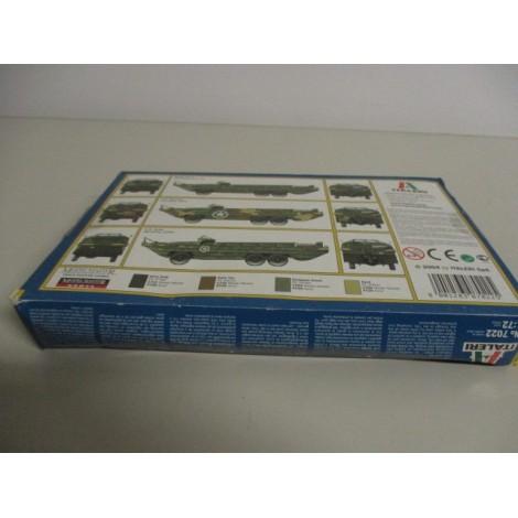 modellino in plastica da assemblare ITALERI 7022 DUKW  scala 1: 72 nuovo in scatola danneggiata ed aperta