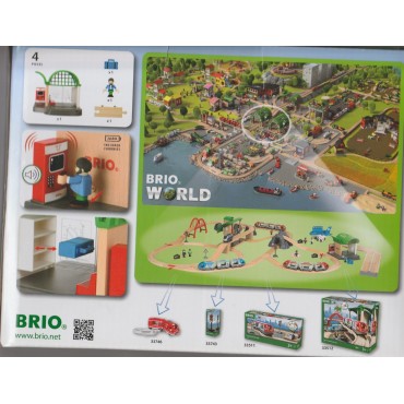 BRIO 33745 STAZIONE CON BIGLIETTERIA  WOODEN RAILWAY TRACK SYSTEM