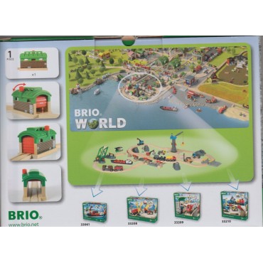 BRIO 33574 TRAIN GARAGE WOODEN RAILWAY TRACK SYSTEM