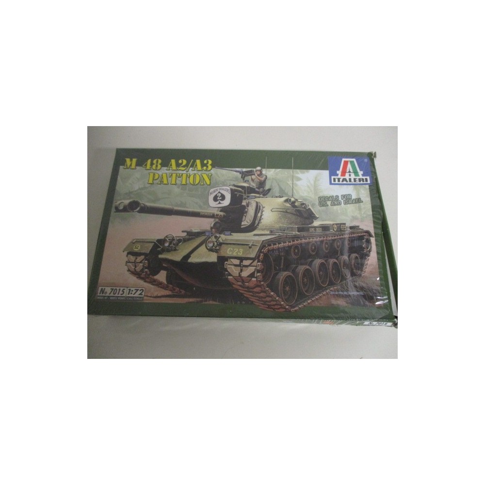 modellino in plastica da assemblare ITALERI 7015 M48 A2/A3 PATTON scala 1: 72 nuovo in scatola danneggiata ed aperta