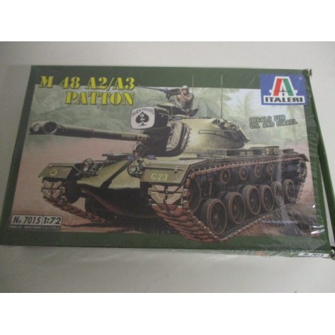 modellino in plastica da assemblare ITALERI 7015 M48 A2/A3 PATTON scala 1: 72 nuovo in scatola danneggiata ed aperta