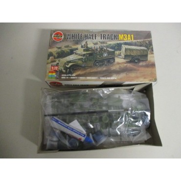 plastic model kit scale 1 : 72 AIRFIX WHITE HALF TRACK M3A1  new in open and damaged box