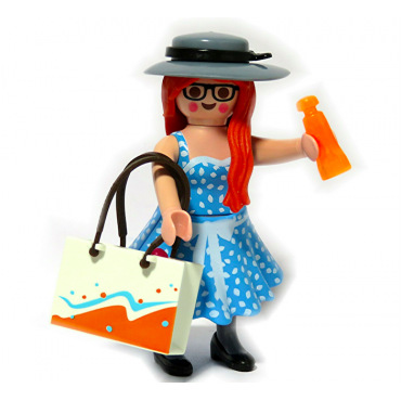 PLAYMOBIL FI?URES 70149 SERIE 20 05 FASHIONISTA IN BLUE DRESS