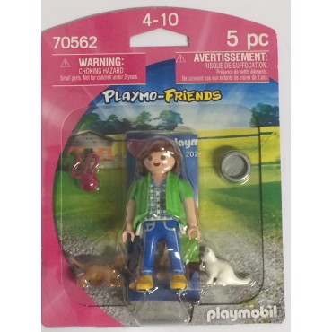 PLAYMOBIL PLAYMO-FRIENDS 70562 RAGAZZA CON GATTINI