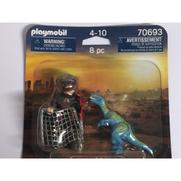 PLAYMOBIL DUOPACK 70693 VELOCIRAPTOR E CACCIATORE