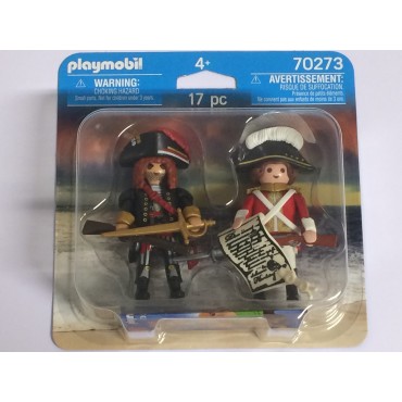 PLAYMOBIL DUOPACK 70273 PIRATE AND REDCOAD SOLDIER