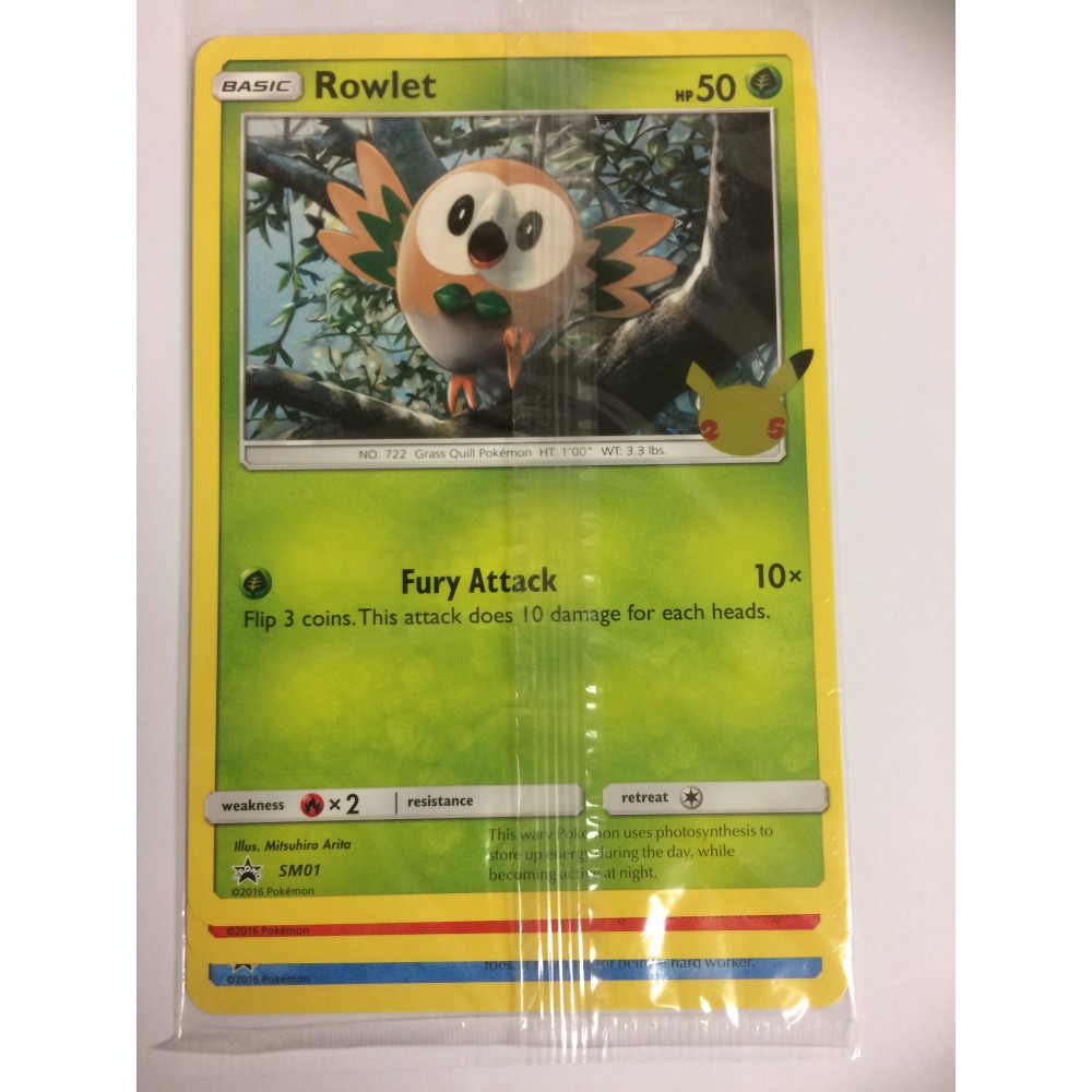 POKEMON 3 x JUMBO TRADING CARDS ROWLET SM01 BLACK STAR PROMO HOLO POKEMON 3 x JUMBO TRADING CARDS ROWLET SM01 BLACK STAR PROMO HOLO